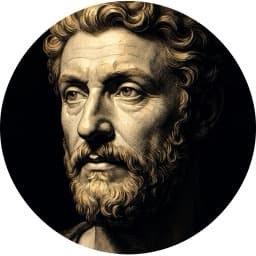 Marcus Aurelius, imagined in the Lumis style
